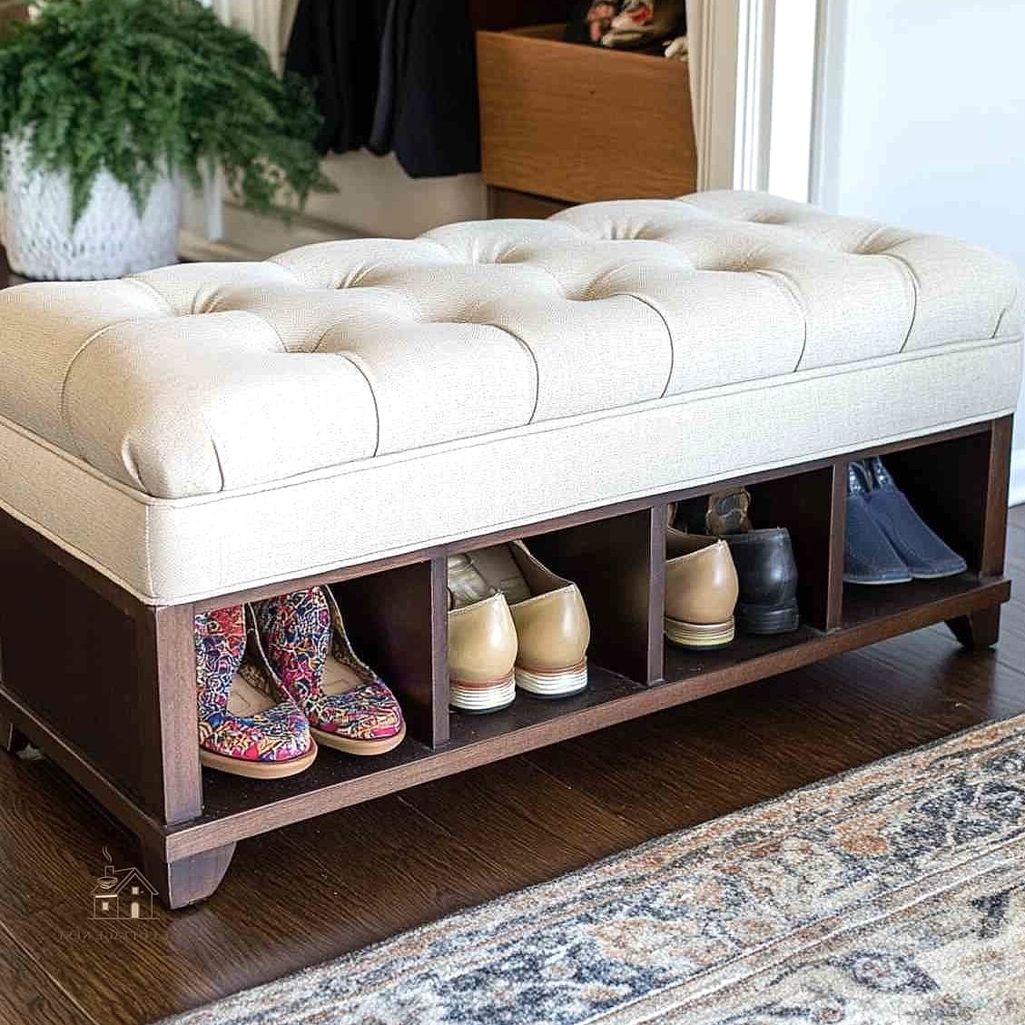 35 Chic Shoe Storage Ideas For Small Garages for a Beautiful Home 19 Shoe Storage Ottoman