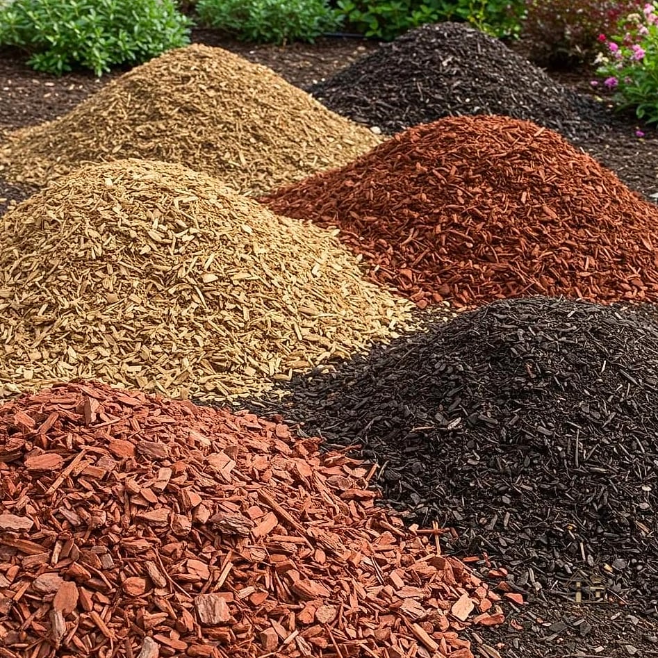 Shredded Hardwood Mulch for Sloped Yards