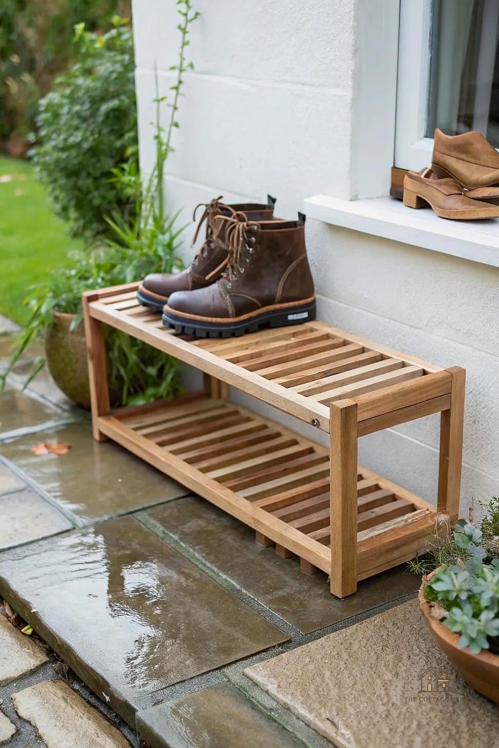 40 Amazing Small Entryway Shoe Storage Ideas on a Budget 40 Slatted Shoe Drying Rack