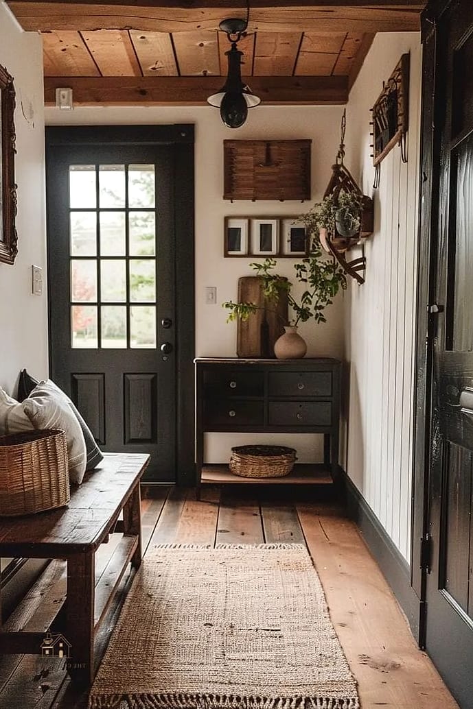 20 Cozy Apartment Entryway Ideas Worth Pinning 2 A Slim Console Table Against the Wall