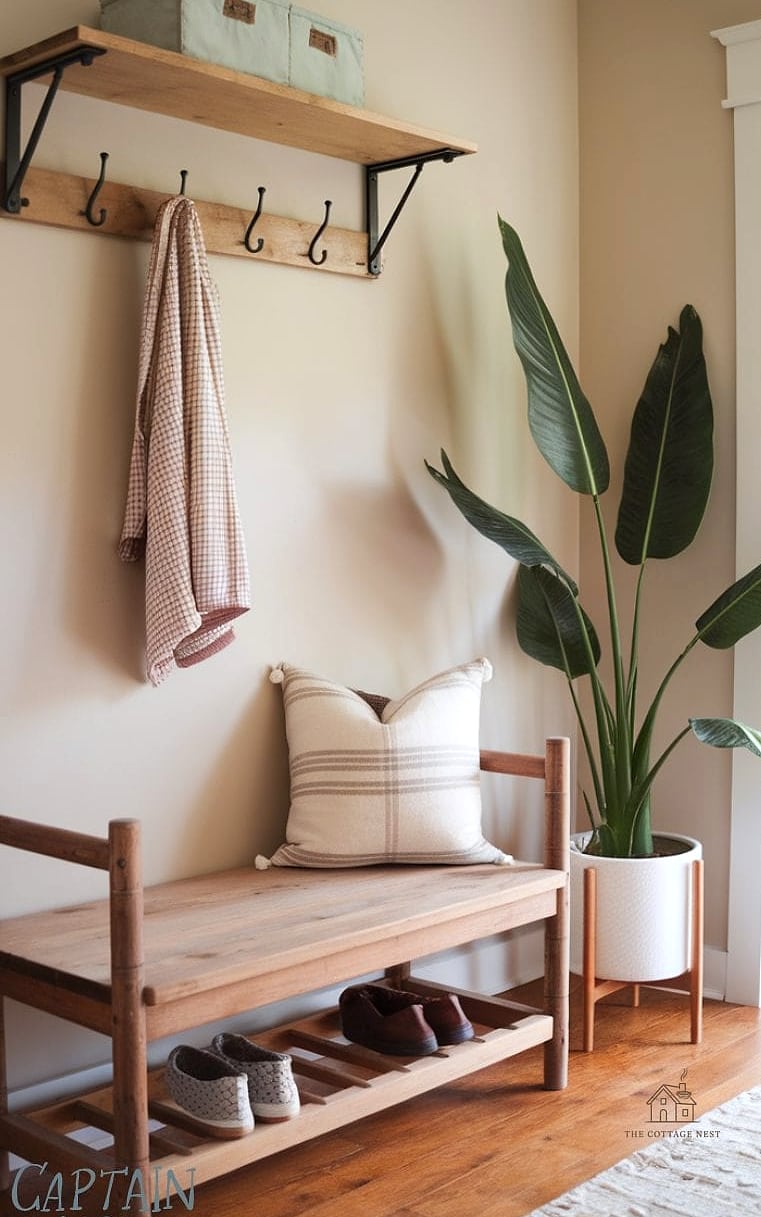 30 Amazing Entryway Bench Ideas on a Budget 19 Slipcovered Bench