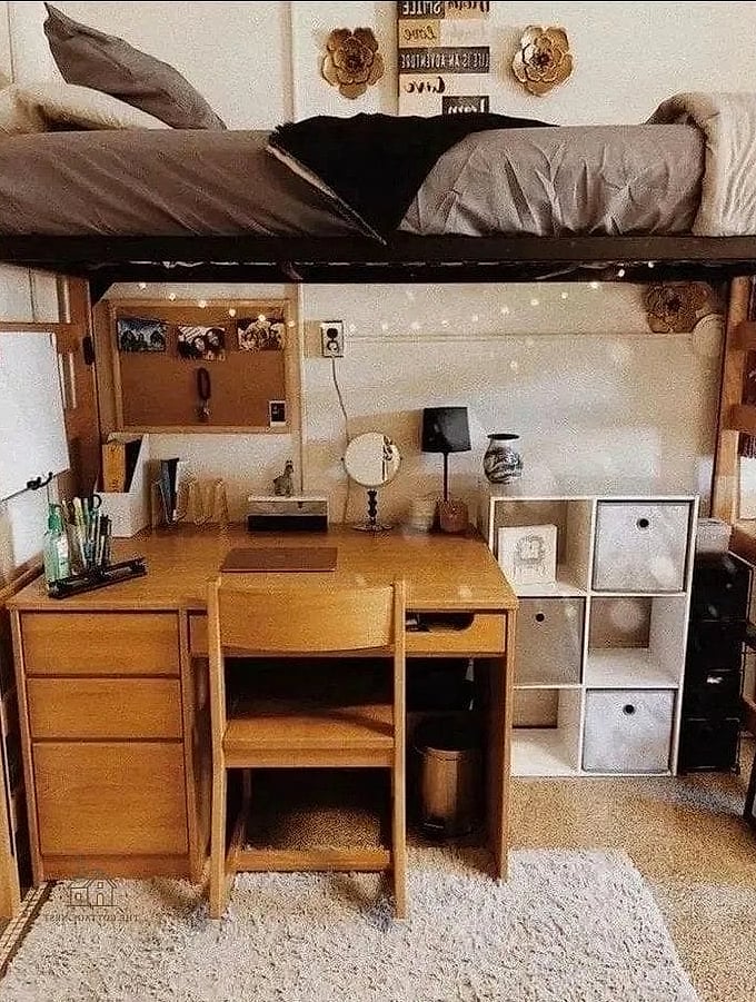 25 Brilliant Dorm Room Must Haves to Copy Right Now 5 A Small Bedside Caddy