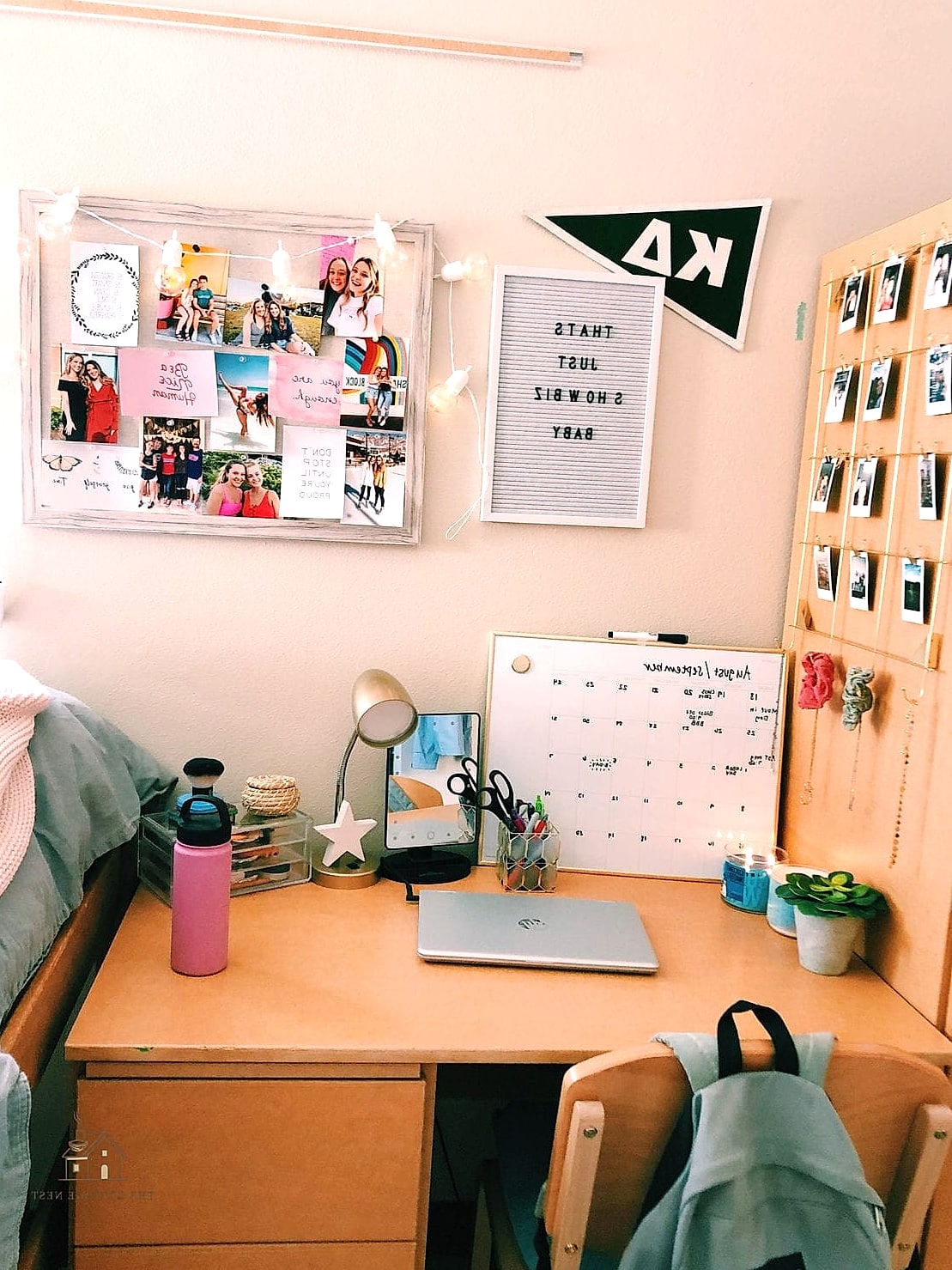 50 Beautiful College Dorm Desk Ideas to Transform Your Space 33 Small Bulletin Board Ledge