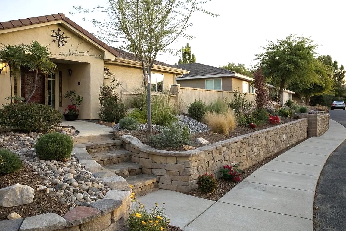 30 Beautiful Retaining Wall Ideas to Transform Your Space 27 Small Front Yard Retaining Walls