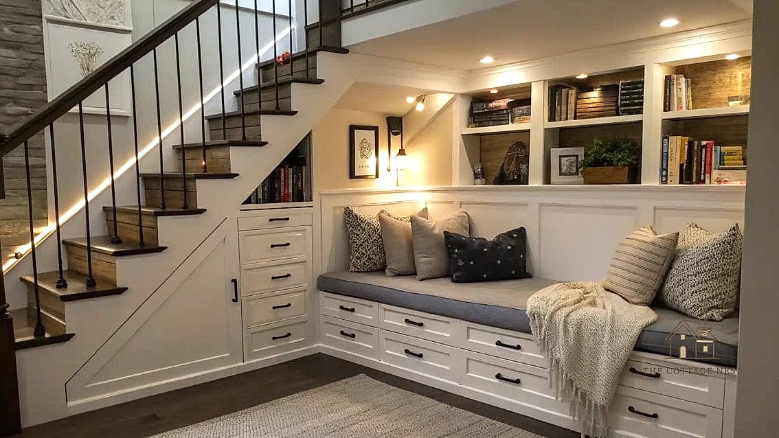 25 Chic Under Stairs Nook Ideas for a Beautiful Home 15 Small Home Library Ladder Nook