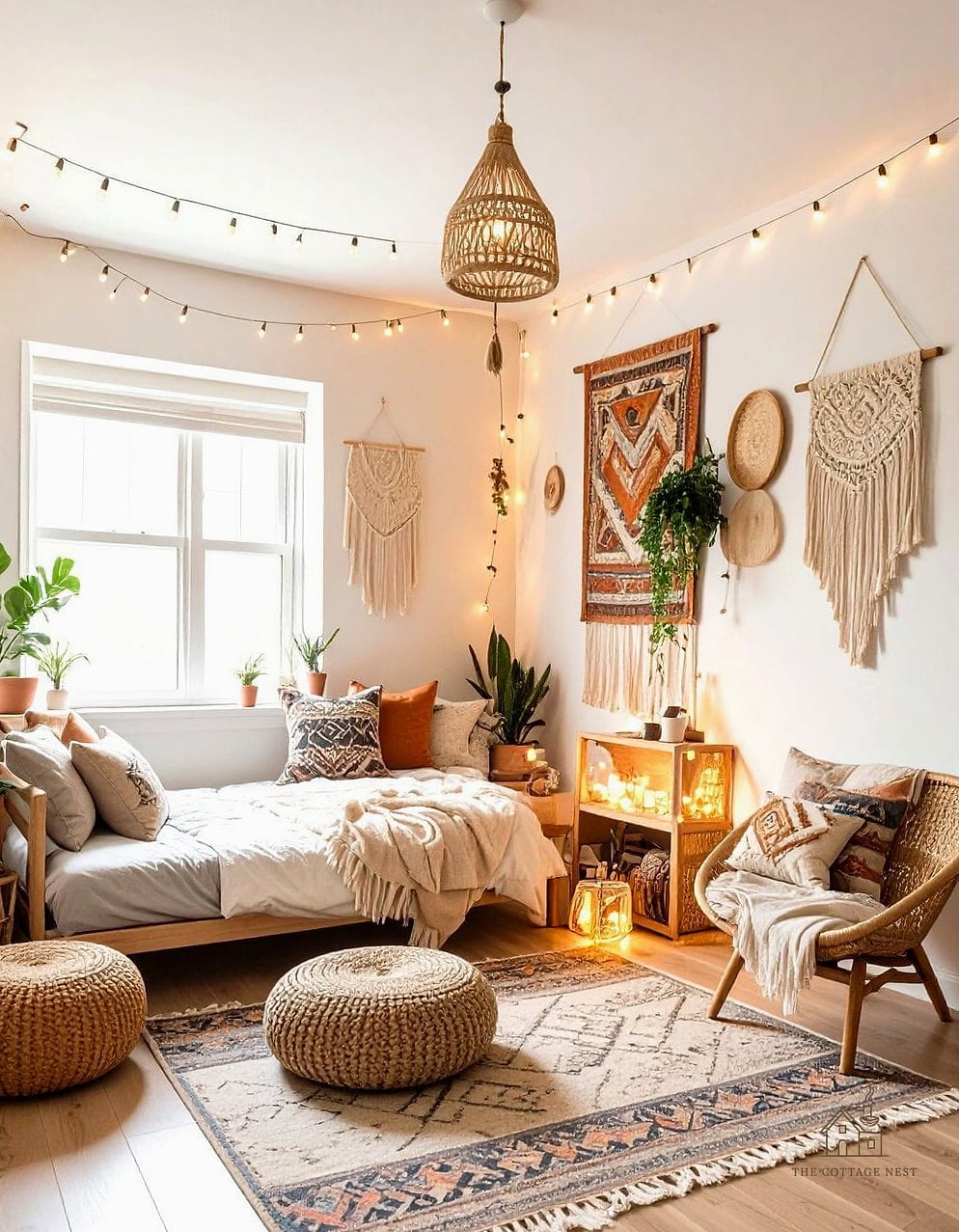 A Small Lounge Area with Floor Seating