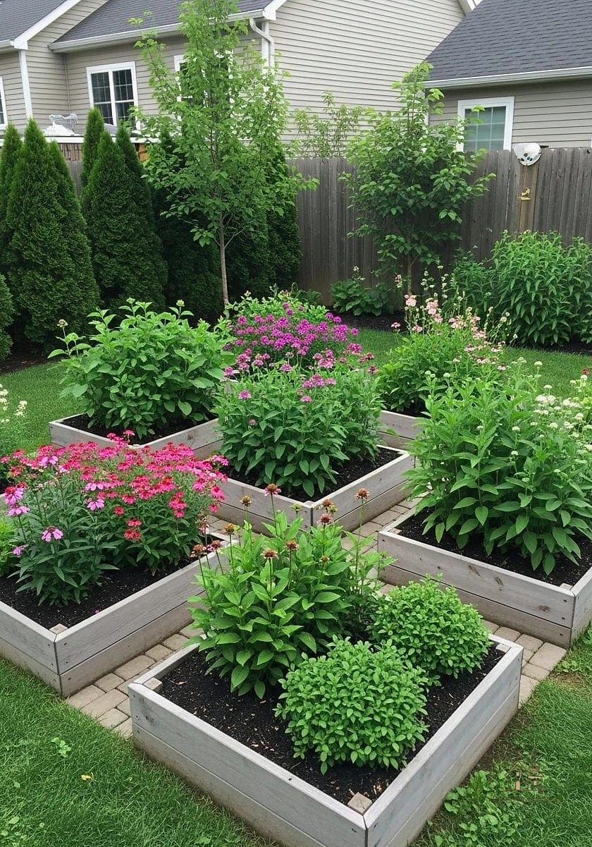 Small Space Corner Garden