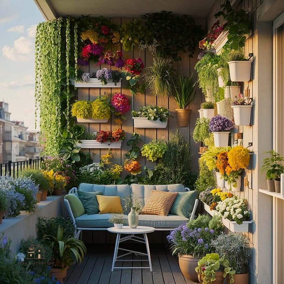 Small-Space Foldable Furniture Garden