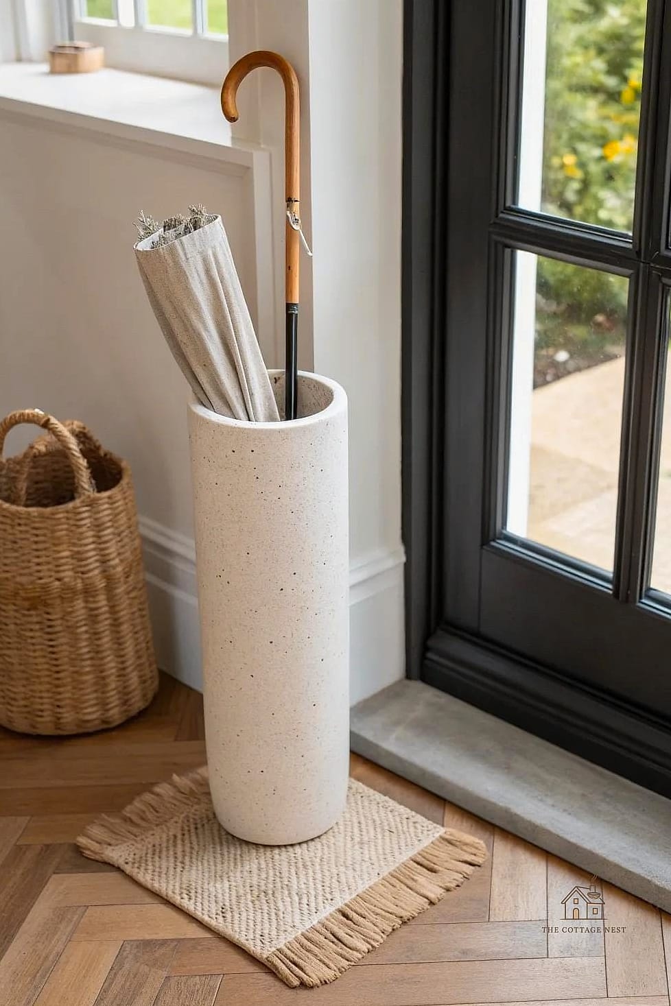 45 Stunning Small Entryway Ideas You'll Absolutely Love 39 A Small Umbrella Stand