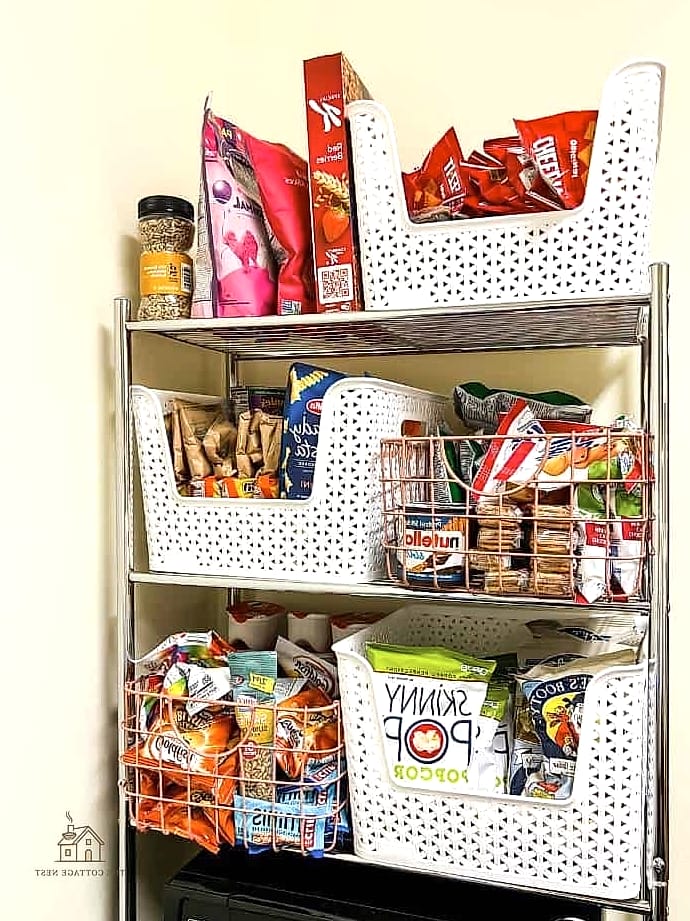 50 Amazing College Dorm Room Ideas For Guys on a Budget 34 Snack Storage Bin System