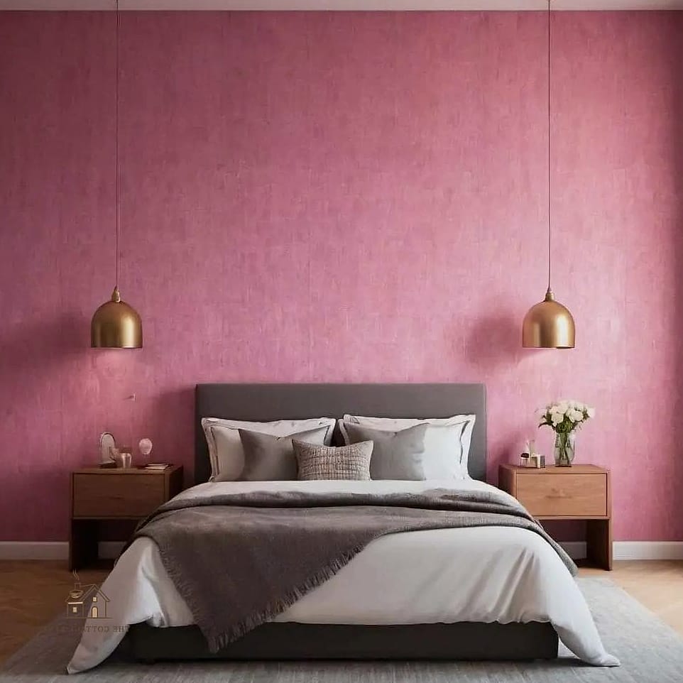 25 Stunning Bedroom Wallpaper Ideas You'll Absolutely Love 3 Soft Pink Textured Wallpaper