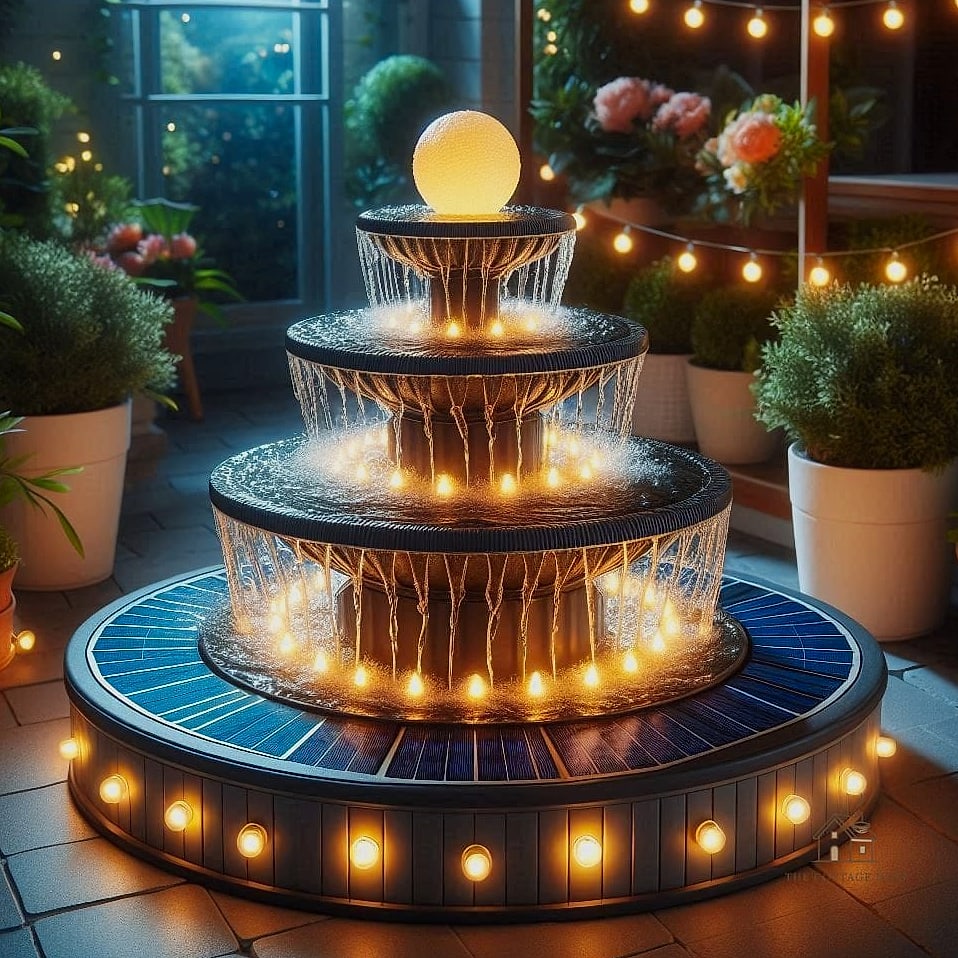 Solar Fountain Fire and Water Combo