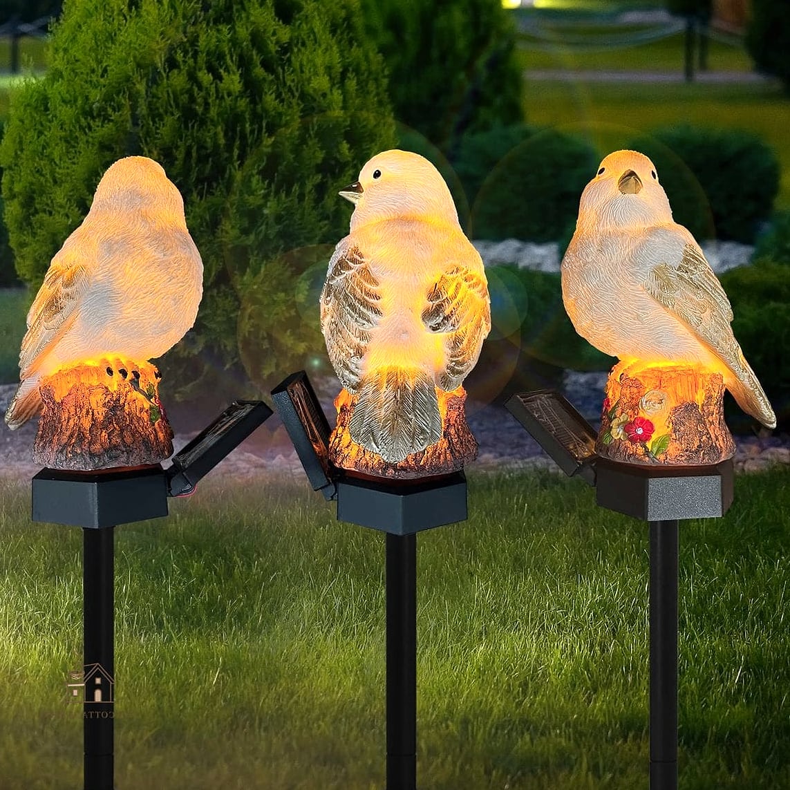 20 Clever Unique Bird Houses for Every Style 21 Solar-Lit Nighttime House