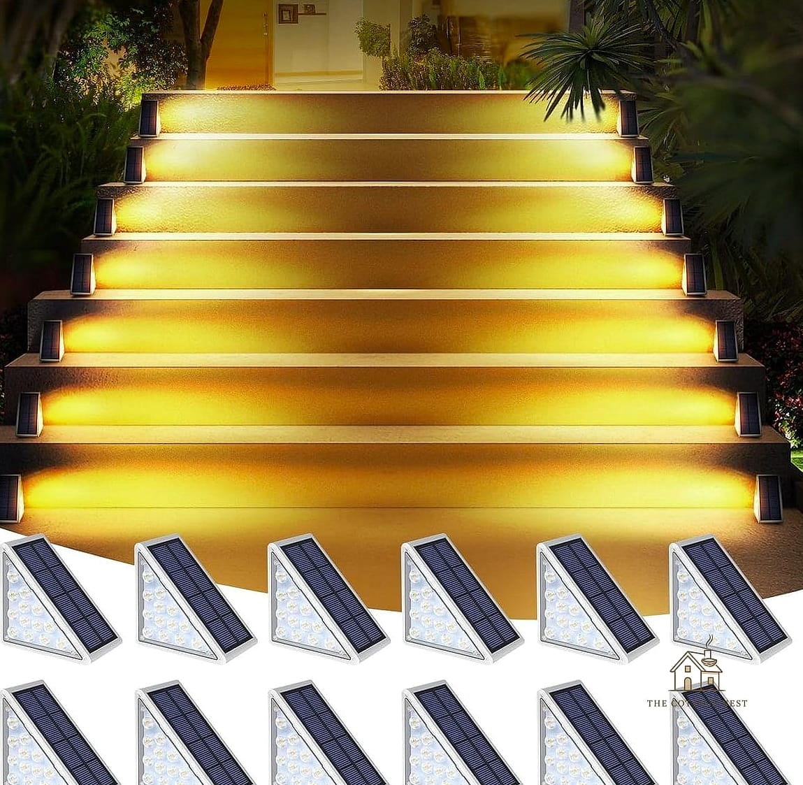 50 Clever Staircase Lighting Ideas for Every Style 20 Solar-Powered Outdoor Step Lights