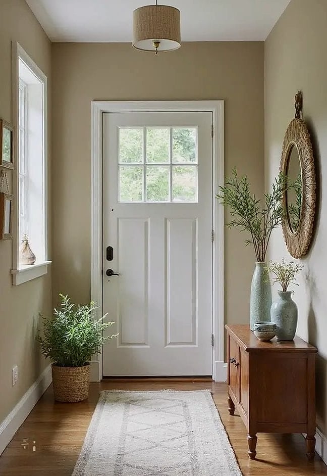35 Brilliant Small Entryway Rug Ideas to Copy Right Now 26 Solid Color Wool Rug for a Minimalist Look