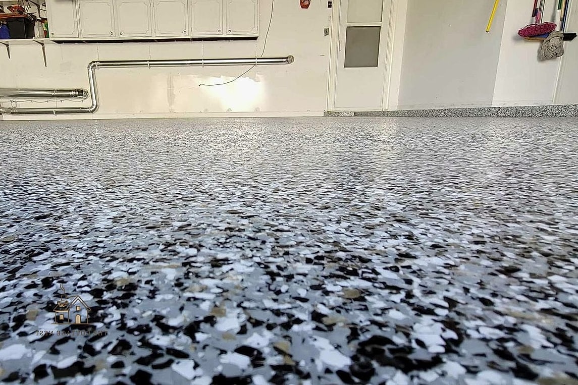 25 Chic Garage Floor Ideas for a Beautiful Home 10 Speckled Flake Epoxy