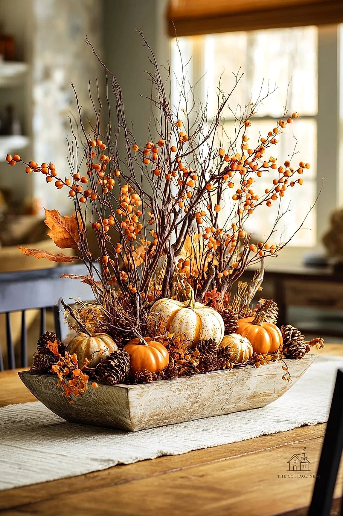 35 Beautiful Fall Table Centerpiece Ideas to Wow Your Guests 31 Spiced Orange Pomander Centerpiece