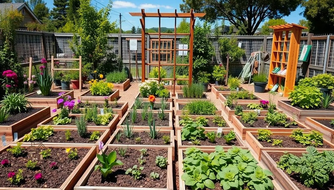 50 Clever Vegetable Garden Ideas for Every Style 17 Square Foot Gardening Grid