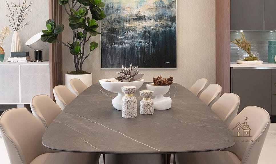 40 Beautiful Dining Room Table Decor Ideas to Transform Your Space 4 A Statement Bowl for Everyday Use