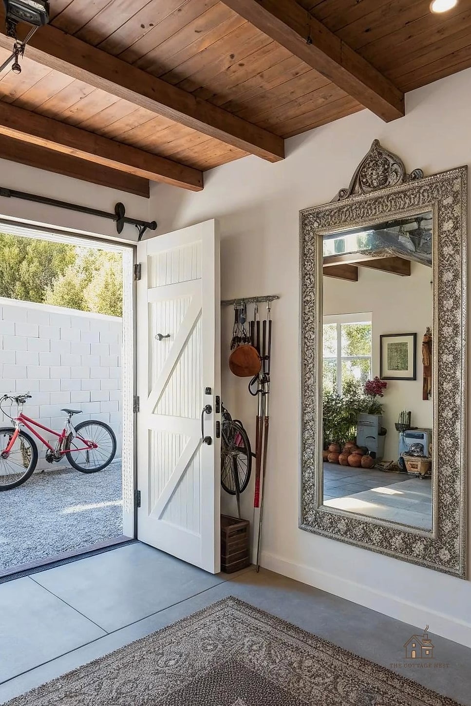 45 Stunning Garage Entryway Ideas You'll Absolutely Love 43 Statement Mirror Near the Door
