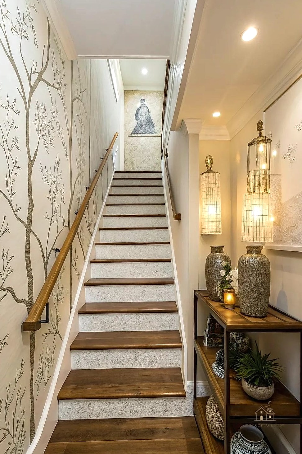 25 Chic Under Stairs Nook Ideas for a Beautiful Home 20 Statement Wallpaper Nook