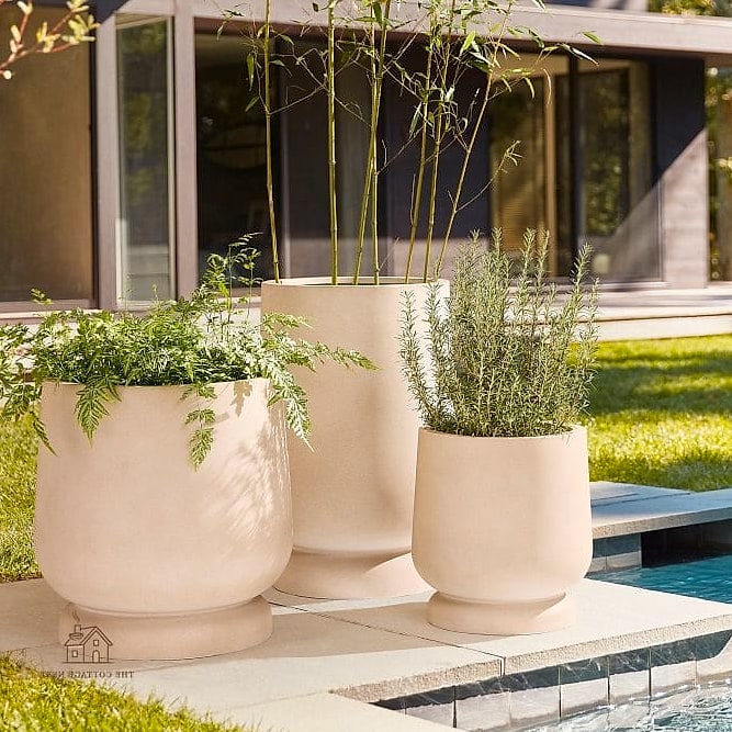 Stone-Look Resin Planters