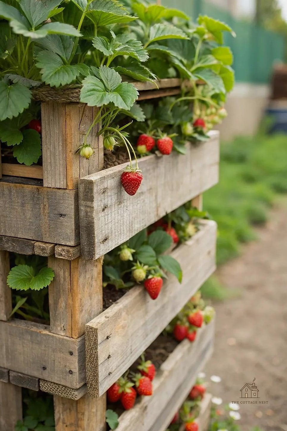 45 Creative Pallet Garden Ideas That Will Inspire You 9 Strawberry Tower