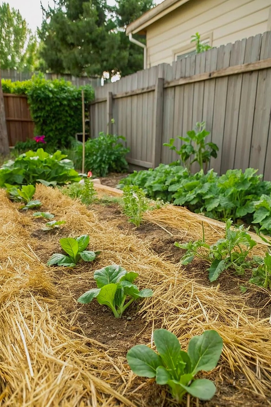 Straw Mulch for Vegetable Gardens