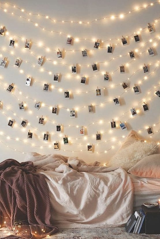 50 Amazing College Dorm Room Ideas For Guys on a Budget 18 String Art or Line Art Prints