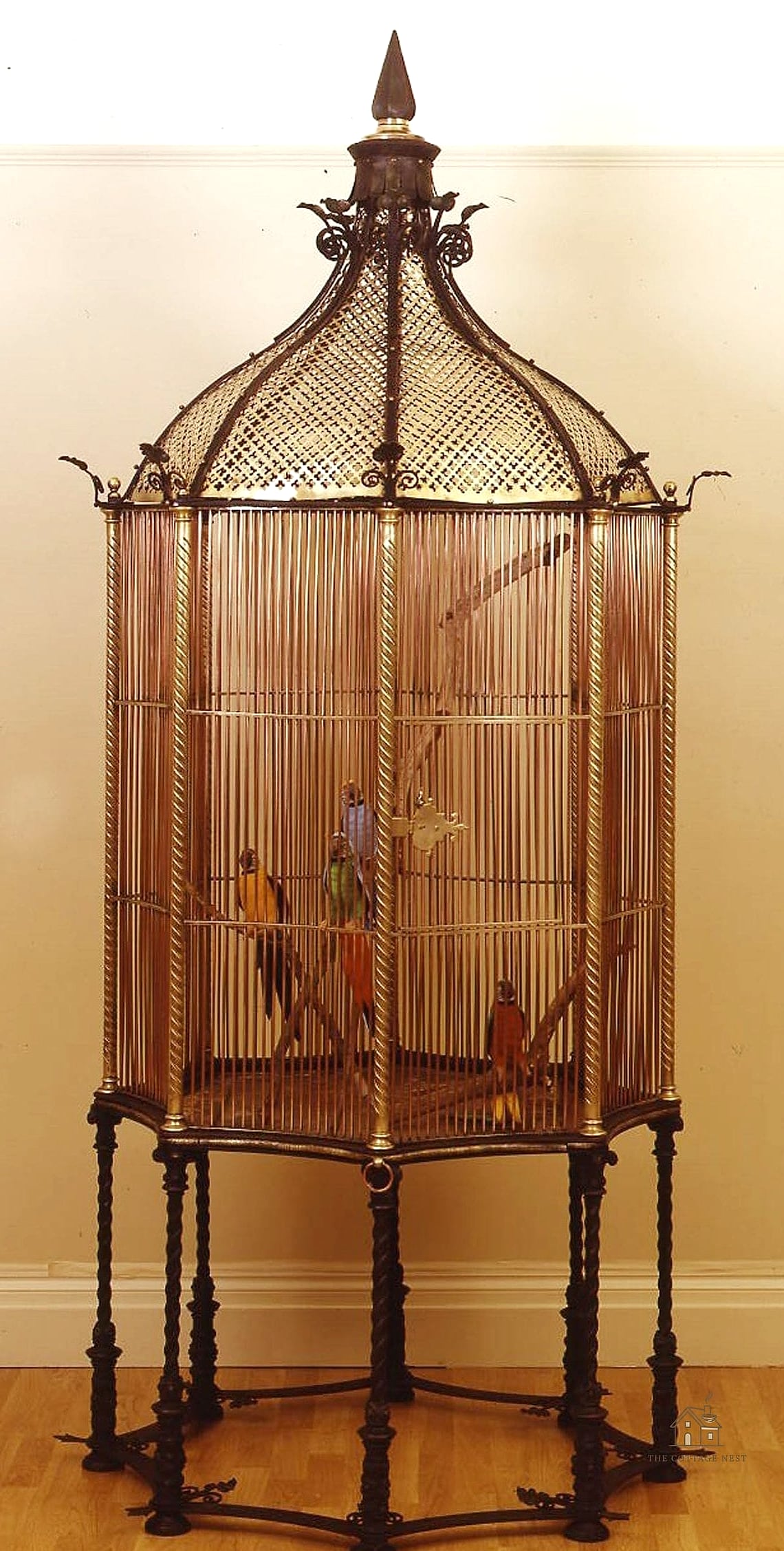 20 Clever Vintage Bird Cage Decor Ideas for Every Style 19 Style It as a Bookend or Shelf Accent