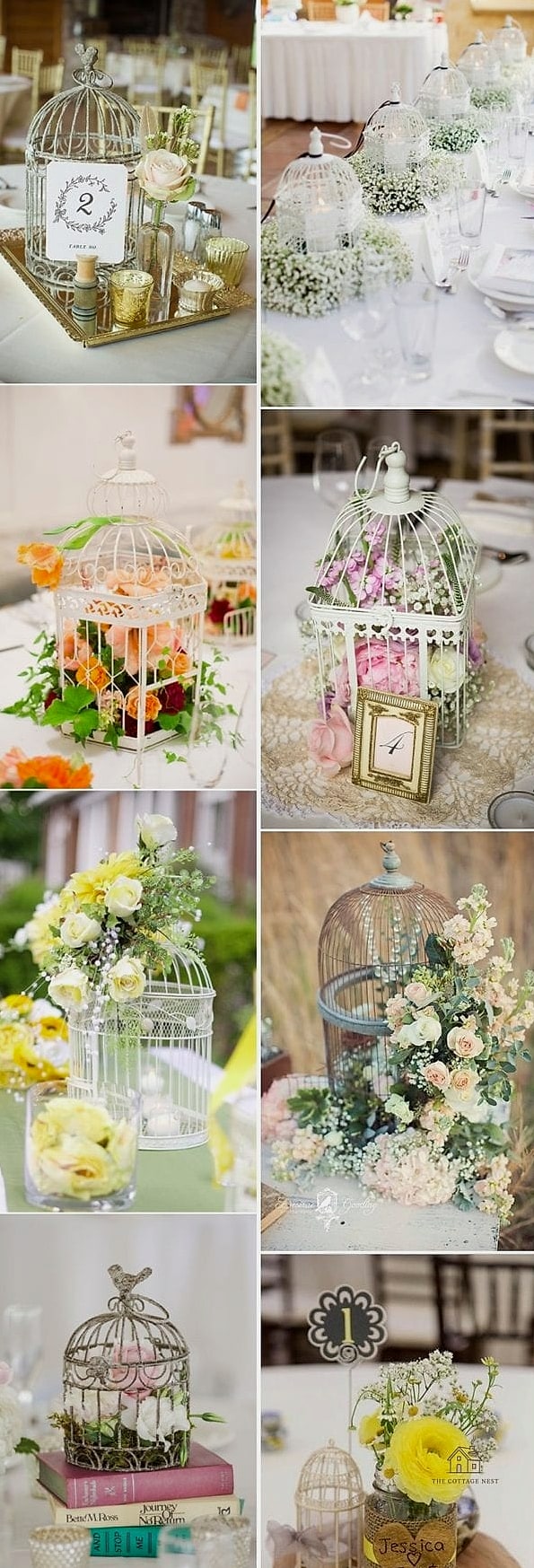 20 Clever Vintage Bird Cage Decor Ideas for Every Style 4 Style It as a Tabletop Centerpiece