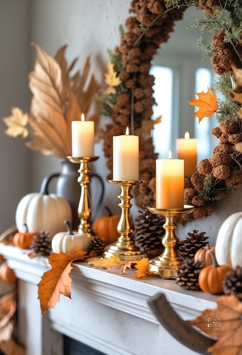 Style Your Mantel with Layered Candles