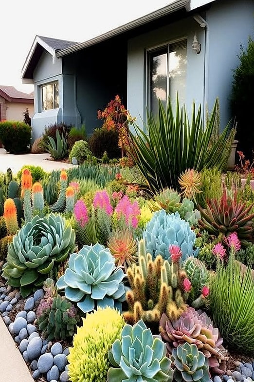 15 Stunning Garden Ideas For Small Spaces You'll Absolutely Love 13 Succulent Rock Garden