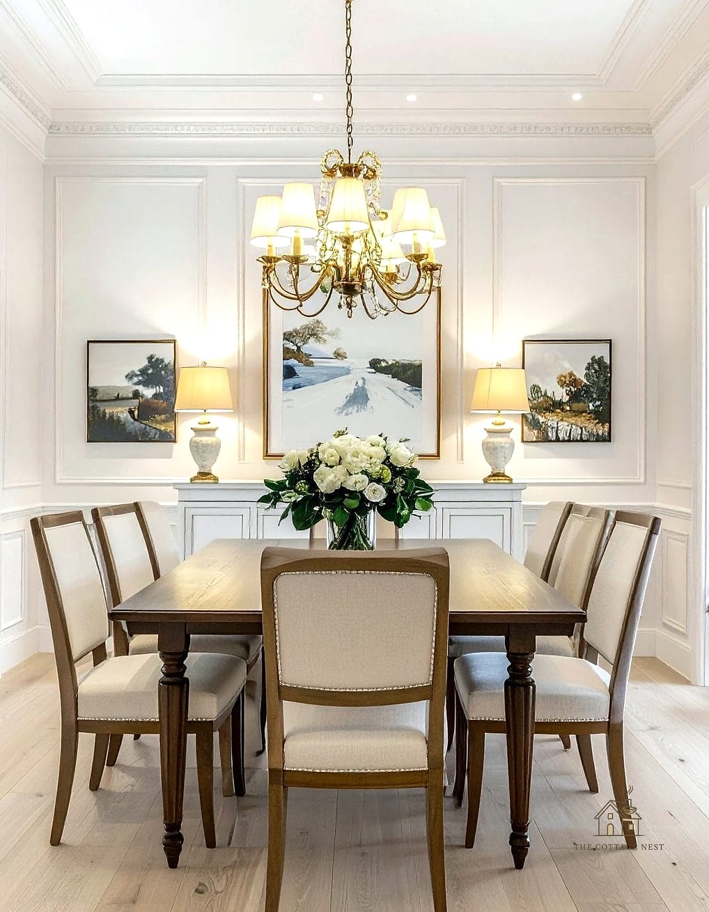 40 Beautiful Dining Room Table Decor Ideas to Transform Your Space 30 A Symmetrical Place Setting Display