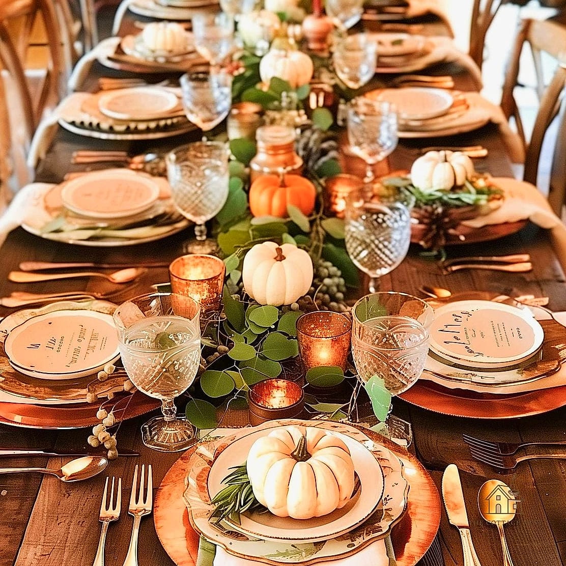 15 Creative Fall Dining Table Decor Ideas That Will Inspire You 16 A Tablescape Built Around a Single Statement Bowl