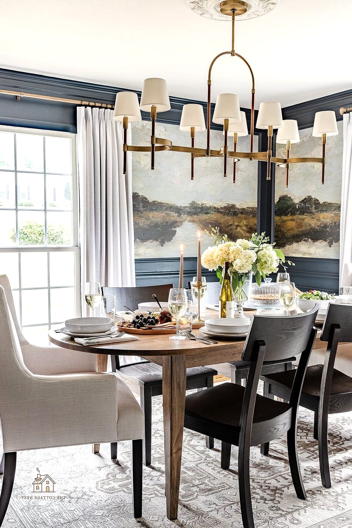 40 Beautiful Dining Room Table Decor Ideas to Transform Your Space 40 A Table Styled for Everyday Family Meals
