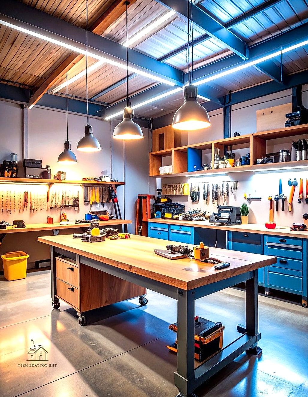 45 Stunning Garage Lighting Ideas You'll Absolutely Love 17 Task Lighting for Workbenches