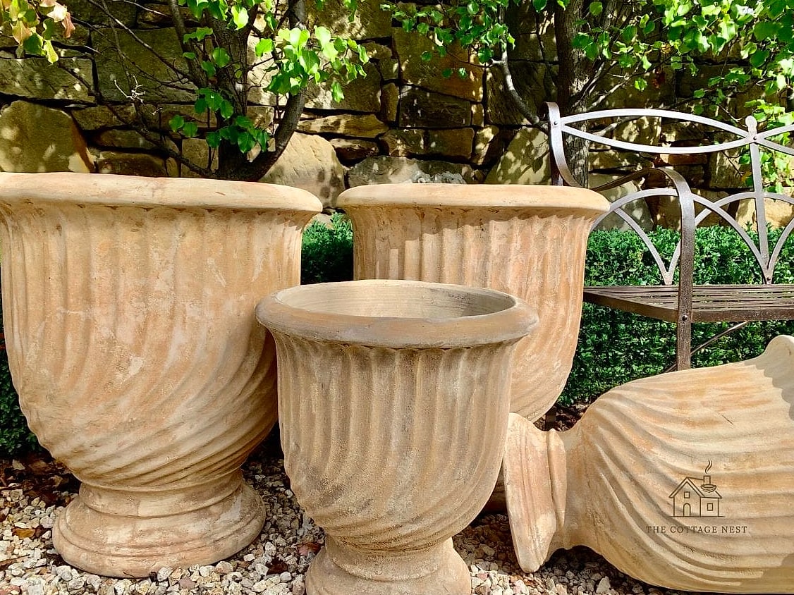 Terracotta Urns with Classic Detailing
