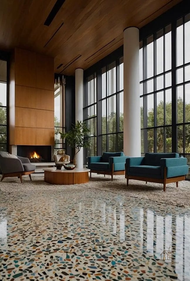 Terrazzo Accents on a Side Table