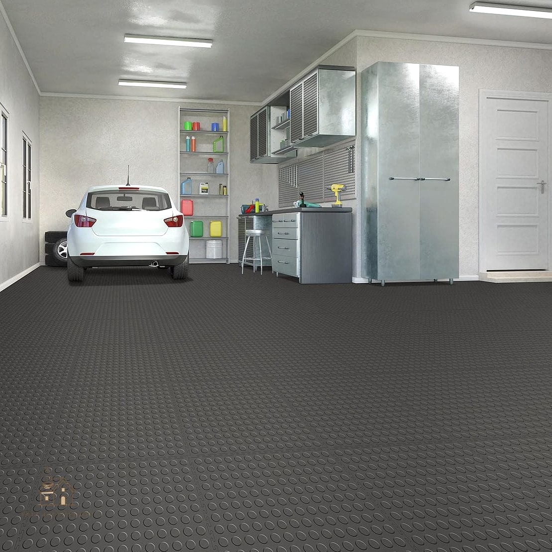 35 Chic Garage Floor Ideas for a Beautiful Home 16 Textured Rubber Flooring Rolls