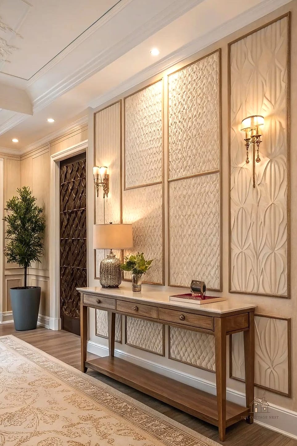 25 Creative Entryway Decor Ideas That Will Inspire You 26 Textured Wall Paneling
