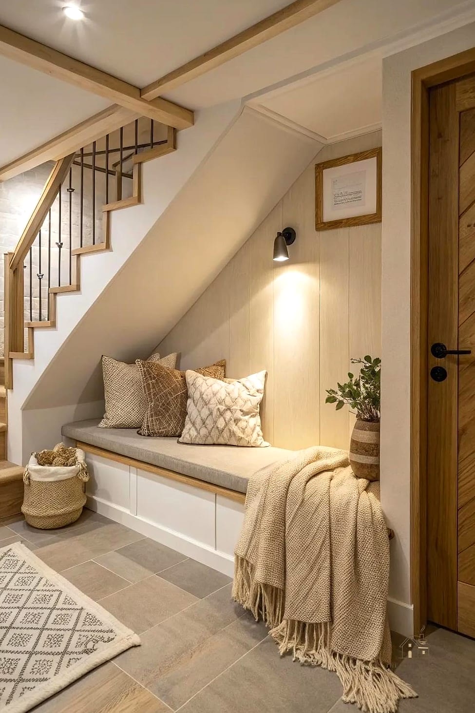 20 Cozy Basement Stairs Ideas Worth Pinning 21 Themed Basement Stair Decor for a Home Theater or Game Room