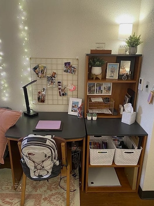 50 Beautiful College Dorm Desk Ideas to Transform Your Space 14 Tiered Desktop Organizer
