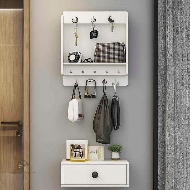 Tiered Wall Organizer with Mail Slots