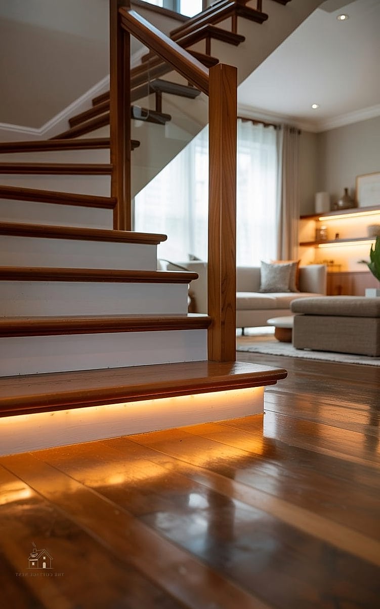 50 Clever Staircase Lighting Ideas for Every Style 25 Toe-Kick Lighting on Each Step