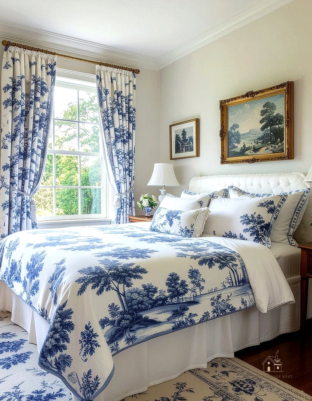 Toile Fabric Accents