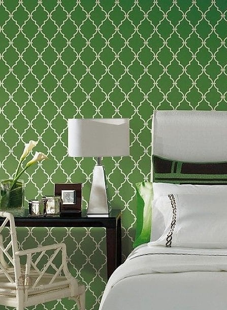 25 Stunning Bedroom Wallpaper Ideas You'll Absolutely Love 23 Trellis or Lattice Pattern Wallpaper
