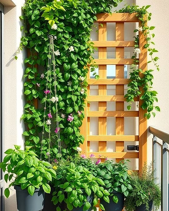 Trellis-Trained Climbing Vines