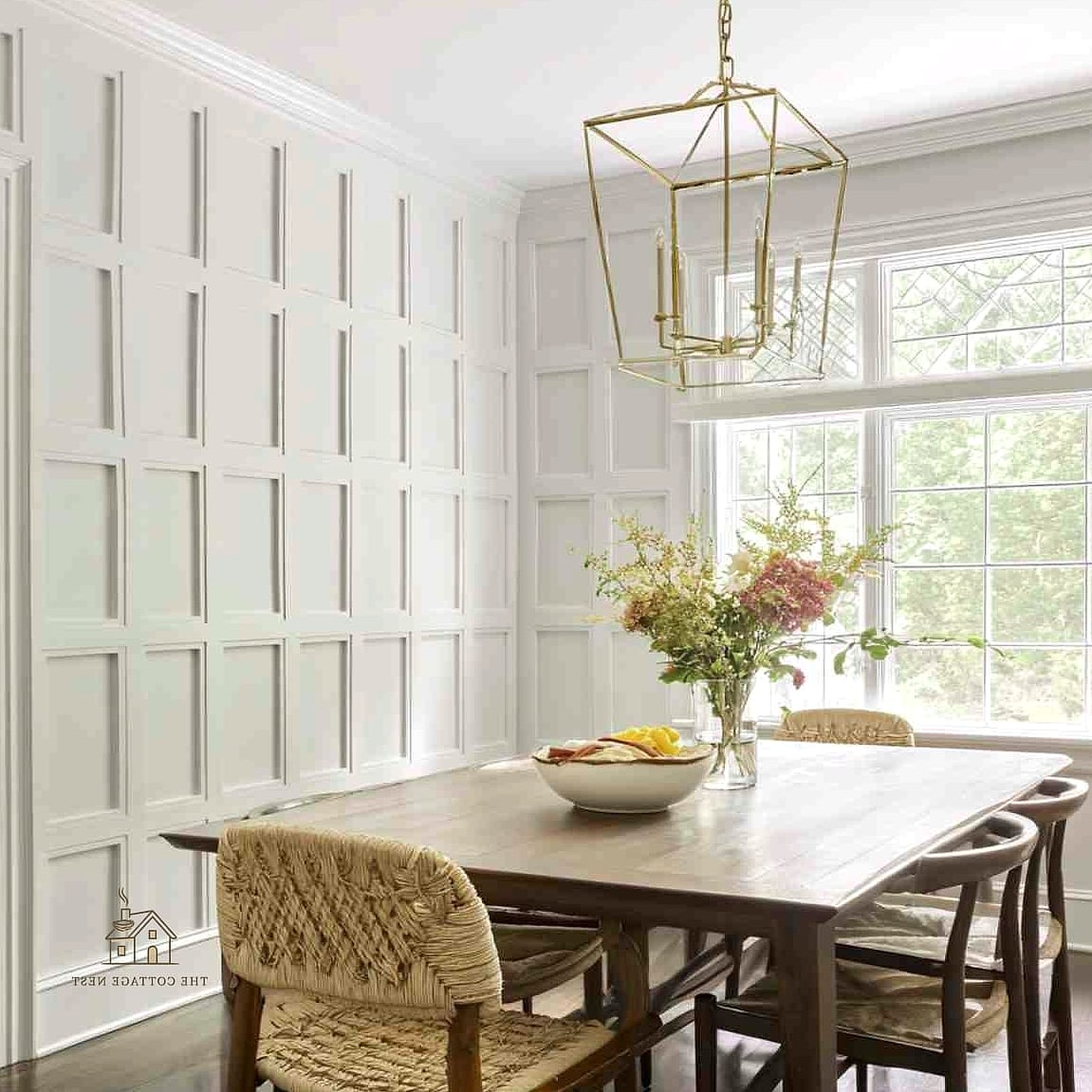 50 Amazing Dining Room Built In Ideas on a Budget 25 Trim-Wrapped Stock Cabinets