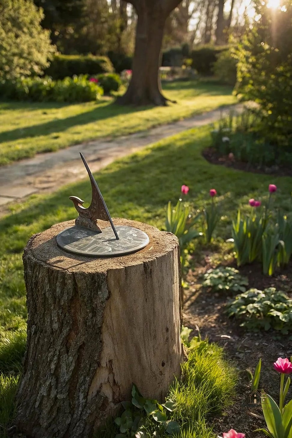45 Creative Tree Stump Ideas Outdoor That Will Inspire You 9 Turn It Into a Sundial